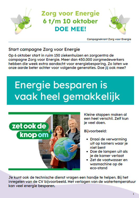 Zorg voor Energie - Campagnekrantje