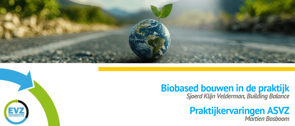 Roadshow presentatia Circulair en biobased bouwen